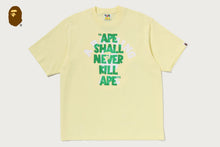 APE SHALL NEVER KILL APE COLLEGE  RELAXED FIT TEE