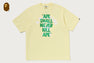 APE SHALL NEVER KILL APE COLLEGE  RELAXED FIT TEE