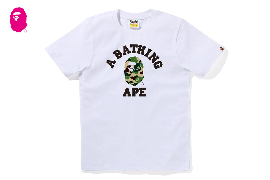ABC CAMO COLLEGE TEE | bape.com