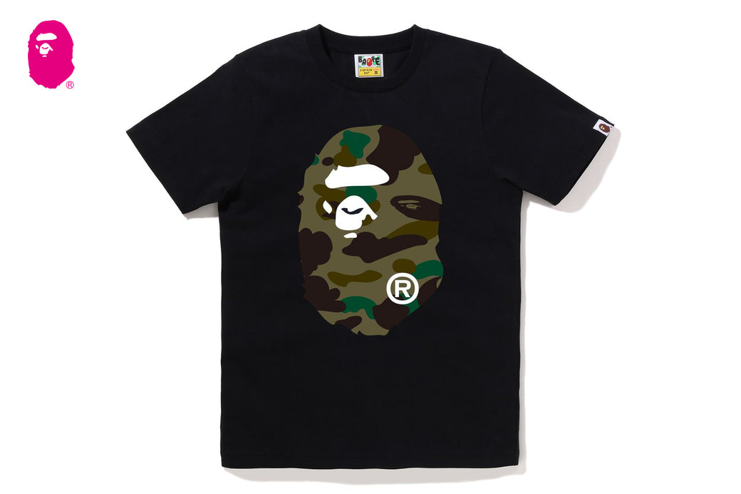 トップス 1ST CAMO BY BATHING APE TEE 1ST CAMO BIG APE HEAD TEE | bape.com