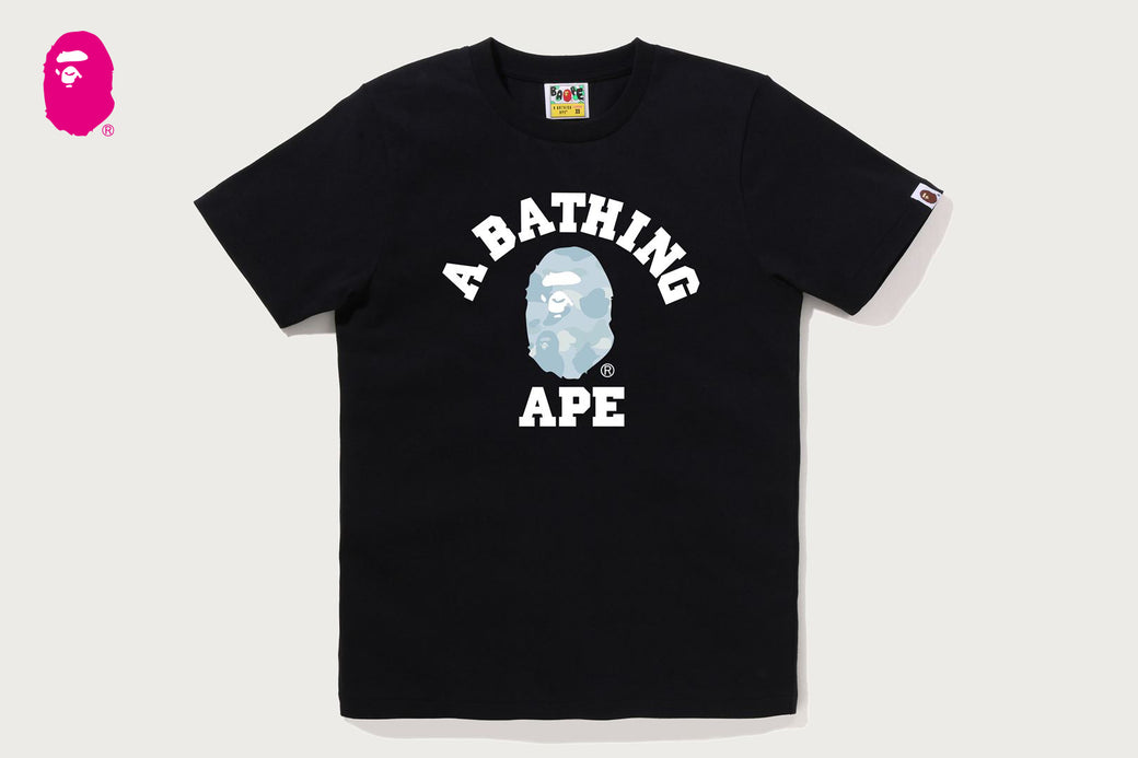 トップス PASTEL COLOR CAMO COLLEGE TEE PASTEL COLOR CAMO COLLEGE TEE | bape.com