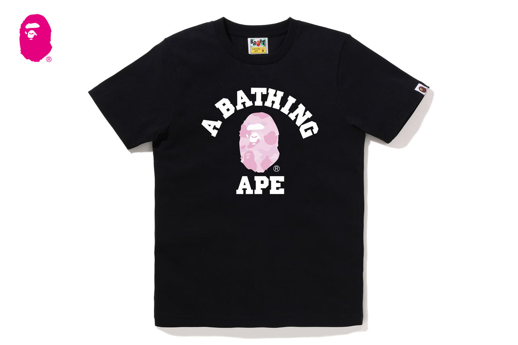 PASTEL COLOR CAMO COLLEGE TEE | bape.com