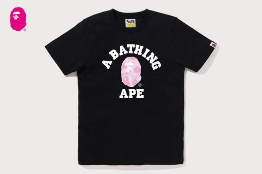 トップス PASTEL COLOR CAMO COLLEGE TEE PASTEL COLOR CAMO COLLEGE TEE | bape.com