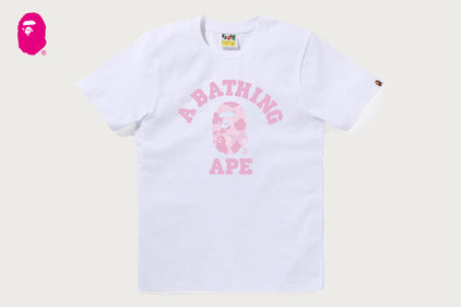PASTEL COLOR CAMO COLLEGE TEE