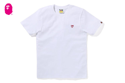 BAPE HEART ONE POINT TEE
