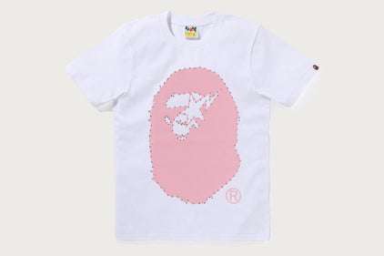 CRYSTAL STONE STA EYE BIG APE HEAD TEE