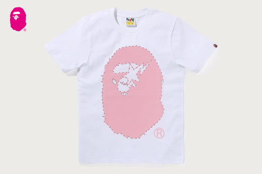 CRYSTAL STONE STA EYE BIG APE HEAD TEE