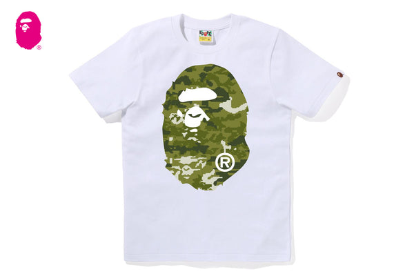 MULTI PIXEL CAMO BIG APE HEAD TEE | bape.com
