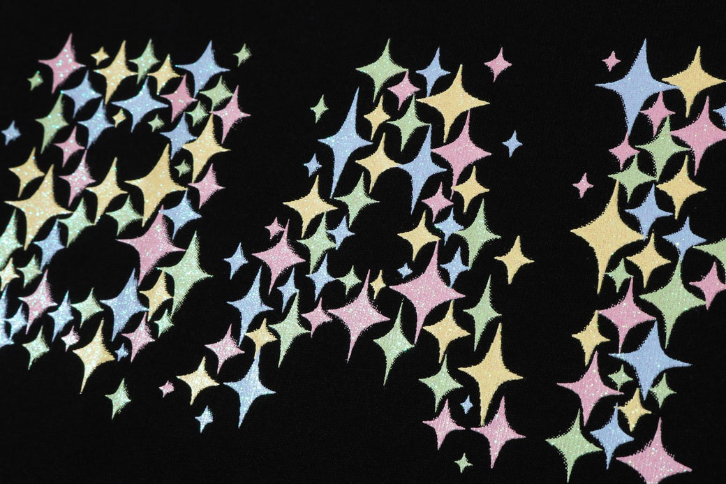 BLING STAR GLITTER BAPE LOGO TEE | bape.com