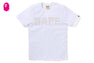 BLING STAR GLITTER BAPE LOGO TEE