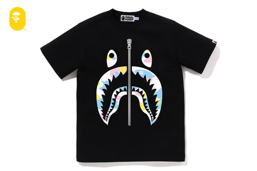 NEW MULTI CAMO SHARK TEE | bape.com