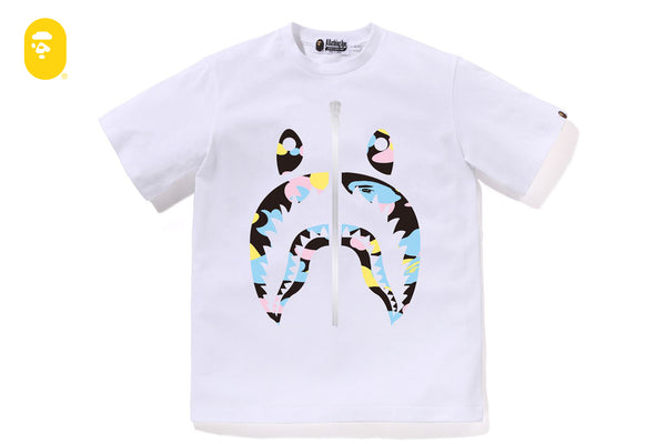 NEW MULTI CAMO SHARK TEE | bape.com