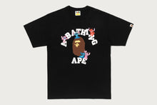 【BAPE X DISNEY】 STITCH AND FRIENDS COLLEGE TEE