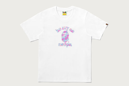 【 BAPE X AESPA 】COLLEGE TEE