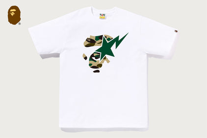 1ST CAMO APE FACE ON BAPESTA TEE
