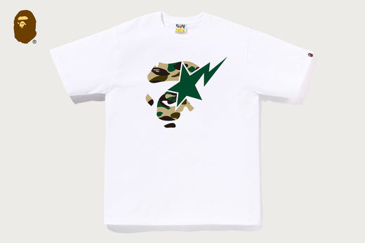 1ST CAMO APE FACE ON BAPESTA TEE