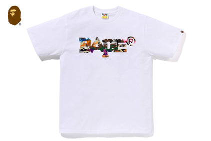 HYBRID CAMO MIXED BAPE LOGO TEE