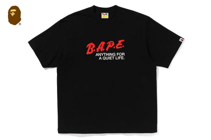 BAPE MOTTO LOGO RELAXED FIT TEE