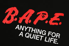 BAPE MOTTO LOGO RELAXED FIT TEE
