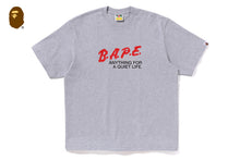 BAPE MOTTO LOGO RELAXED FIT TEE