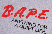 BAPE MOTTO LOGO RELAXED FIT TEE