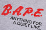 BAPE MOTTO LOGO RELAXED FIT TEE