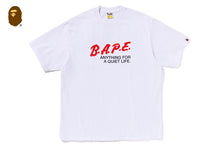 BAPE MOTTO LOGO RELAXED FIT TEE