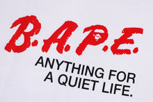 BAPE MOTTO LOGO RELAXED FIT TEE