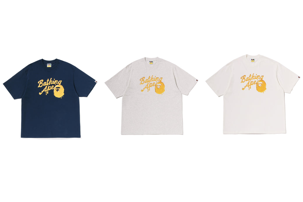 BAPE 3D HONEY LOGO RELAXED FIT TEE | bape.com