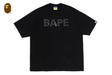 BAPE RHINESTONE LOGO RELAXED FIT TEE