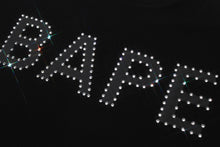 BAPE RHINESTONE LOGO RELAXED FIT TEE