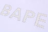 BAPE RHINESTONE LOGO RELAXED FIT TEE
