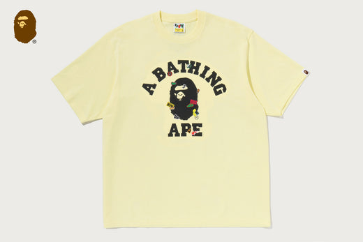 BAPE STICKER COLLEGE RELAXED FIT TEE