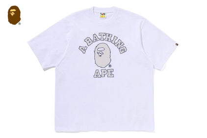 HAND DRAWN OUTLINE COLLEGE RELAXED FIT TEE