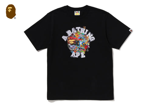 COLORFUL 3D GRAPHIC COLLEGE TEE