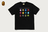 BAPE WORLD MULTI LOGO TEE