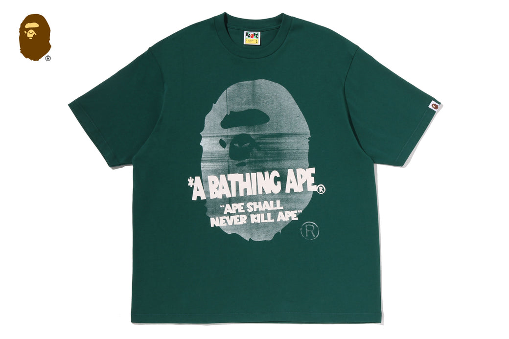 SPRAY APE HEAD RELAXED FIT TEE | bape.com
