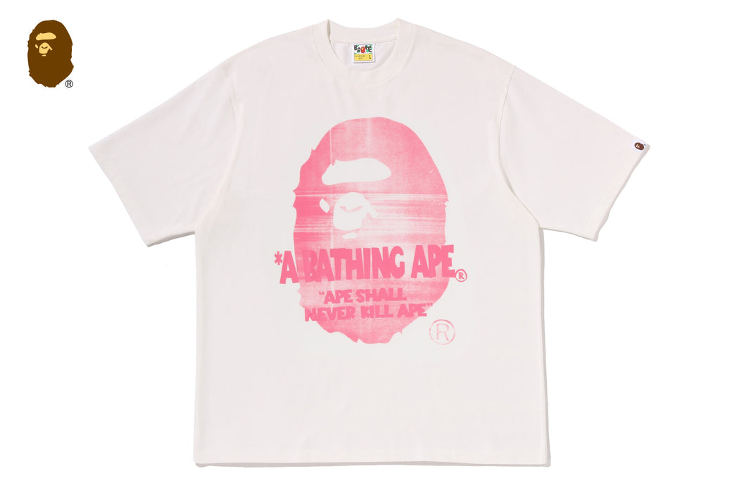 SPRAY APE HEAD RELAXED FIT TEE | bape.com
