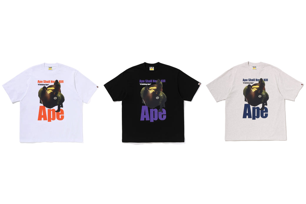APE HEAD PHOTO PRINT RELAXED FIT TEE | bape.com