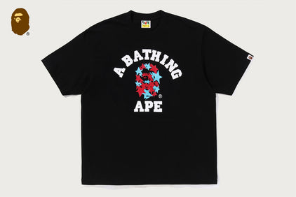 METALLIC BAPE STA COLLEGE RELAXED FIT TEE