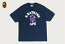 METALLIC BAPE STA COLLEGE RELAXED FIT TEE