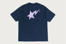 METALLIC BAPE STA LOGO RELAXED FIT TEE