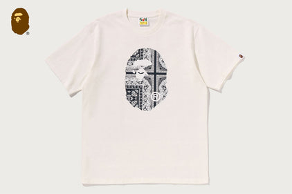 PAISLEY PATTERN APE HEAD TEE