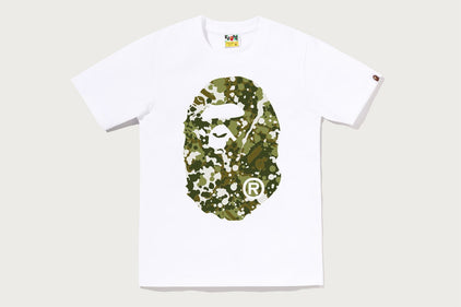 SPLASH CAMO BIG APE HEAD TEE