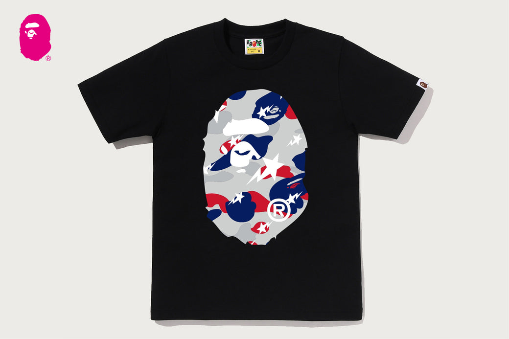 STA STRIKE CAMO BIG APE HEAD TEE | bape.com