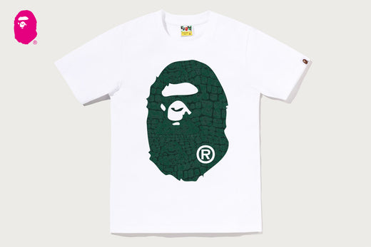 CROC PATTERN BIG APE HEAD TEE