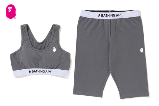 A BATHING APE SPORT BRA BIKER SHORTS SET | bape.com