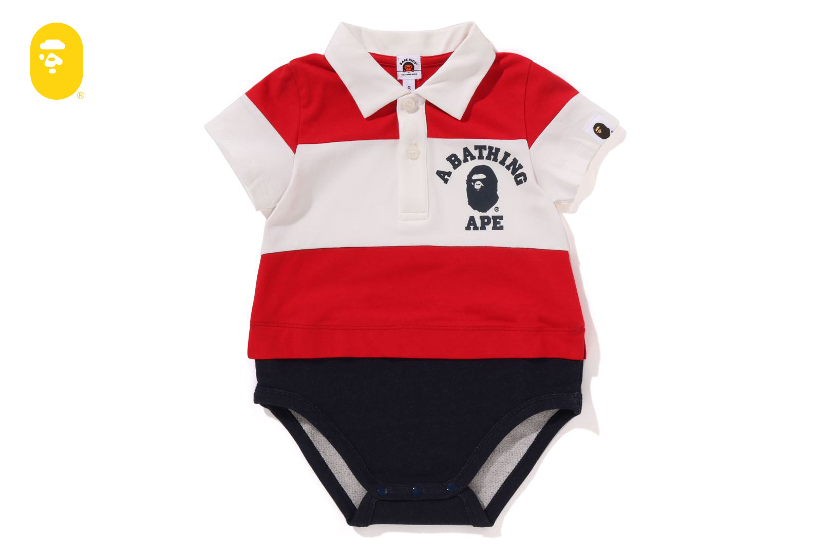 春先取りの PANEL STRIPE bape.com | BODYSUIT LAYERED SHIRT POLO トップス