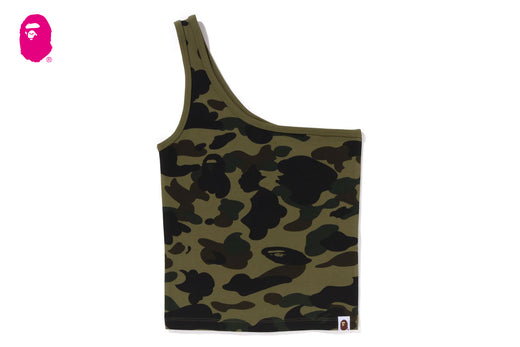 1ST CAMO ONE SHOULDER TOP