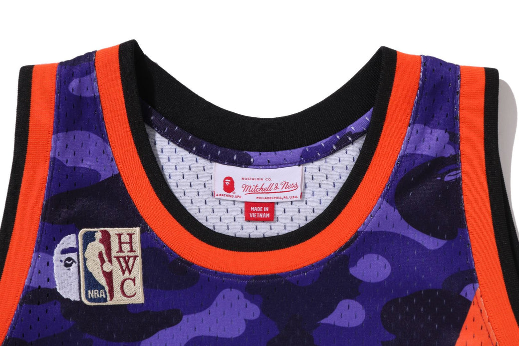 BAPE X M&N NBA 】PHOENIX SUNS SWINGMAN JERSEY | bape.com